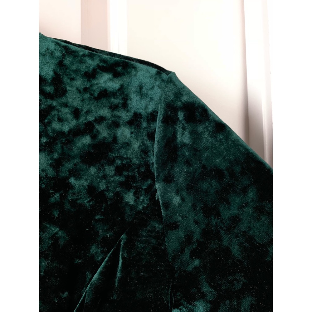 Velvet Long Sleeve Floor Length Dress